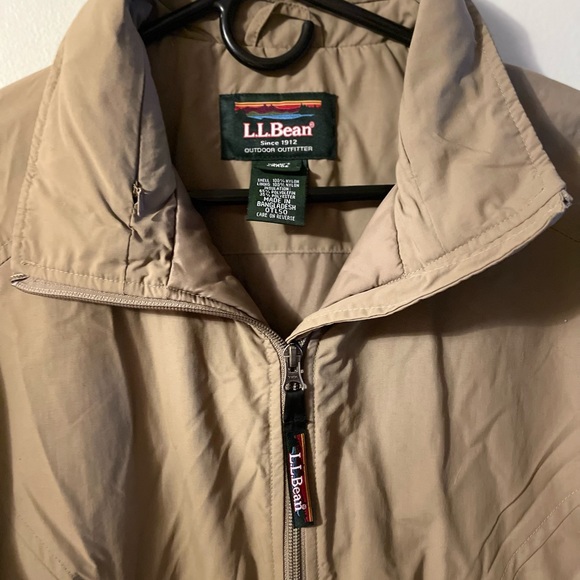 LL Bean Women’s Thinsulate Lined Tan Coat Size Reg Large - Picture 7 of 7